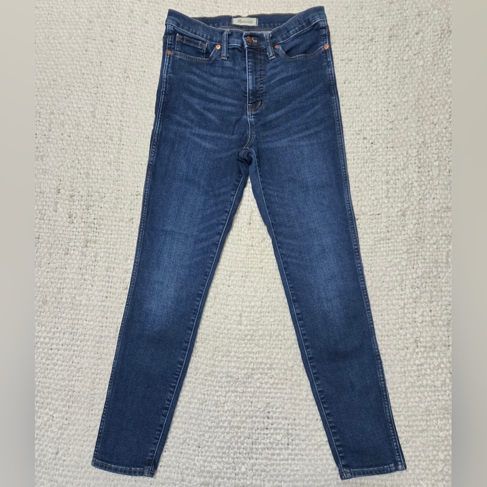 MADEWELL 10 Inch High Rise Skinny Denim Jeans With Stretch Blue Size 29